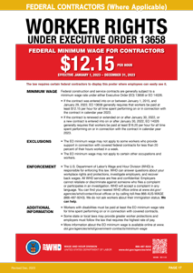 Minimum Wage for Federal Contractors