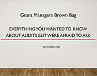 brown bag oct 2023