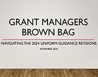 brown bag November 2024