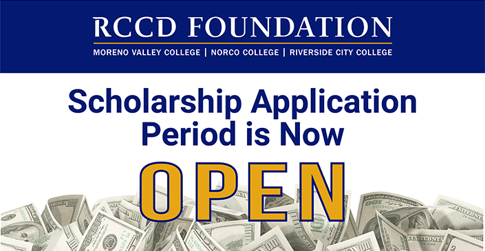 RCCD Foundation Scholarships Application Period is Now Open