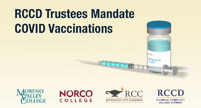 RCCD Trustees Mandate COVID Vaccinations