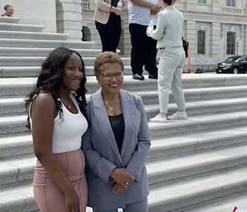 Graduate Participates in Congressional Foster Youth Shadow Day