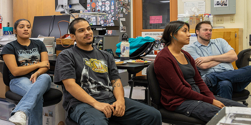 students in class